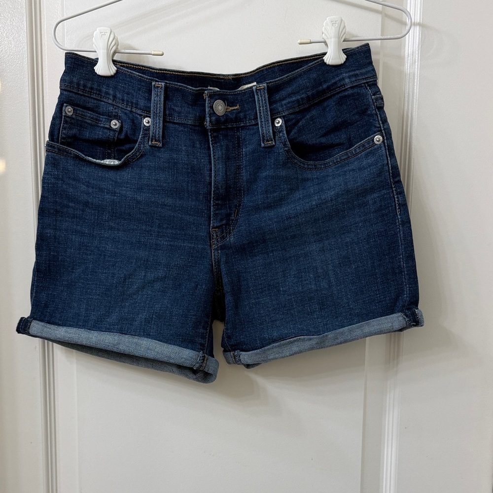 Levi's Women's Dark Blue Jean Shorts